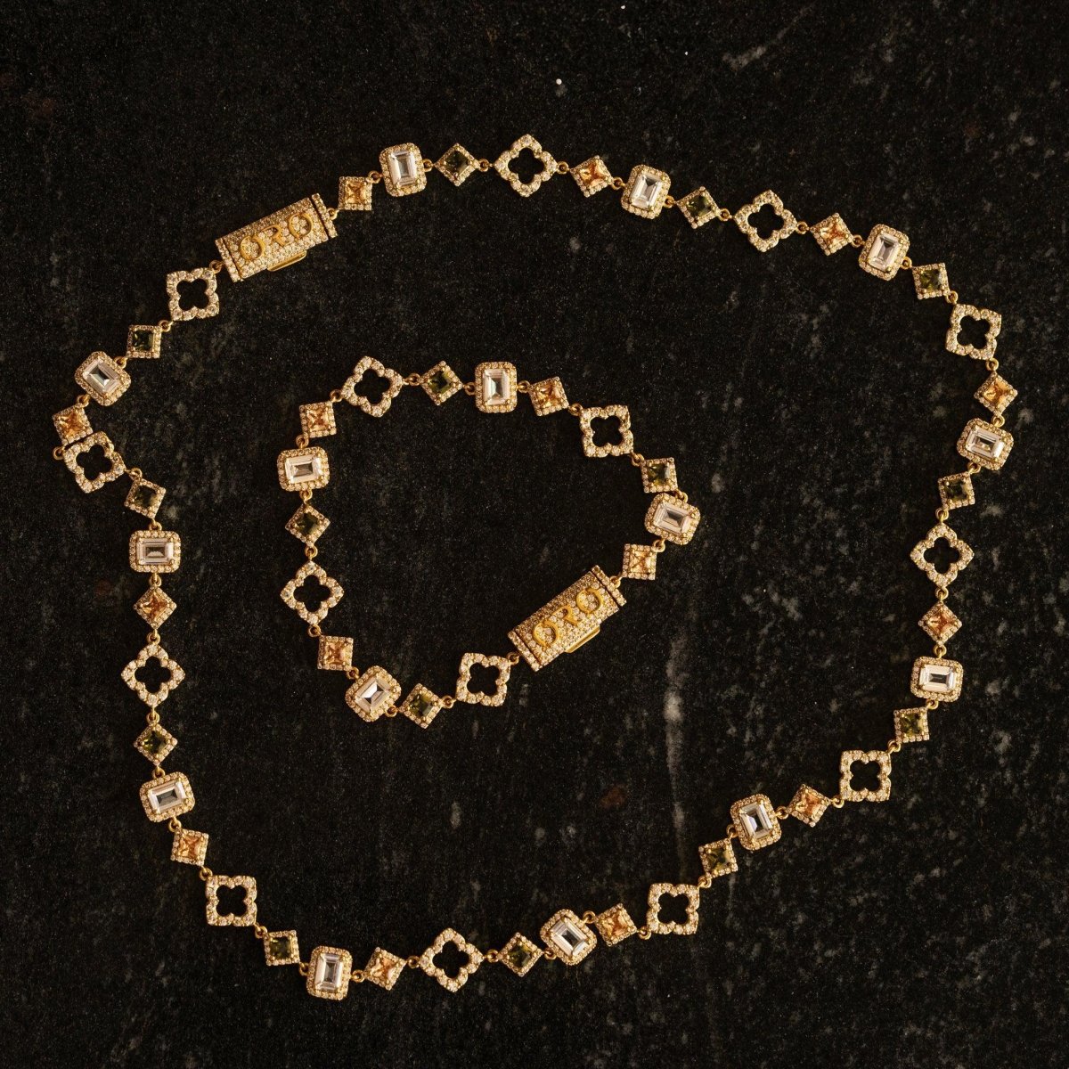 Midas Gemstone Chain - Gold