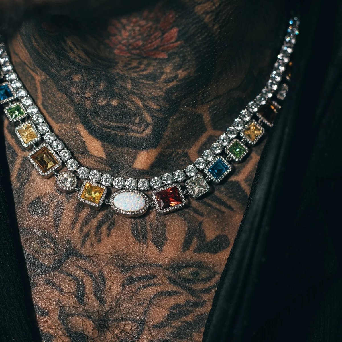 Motley Gemstone Chain - Silver