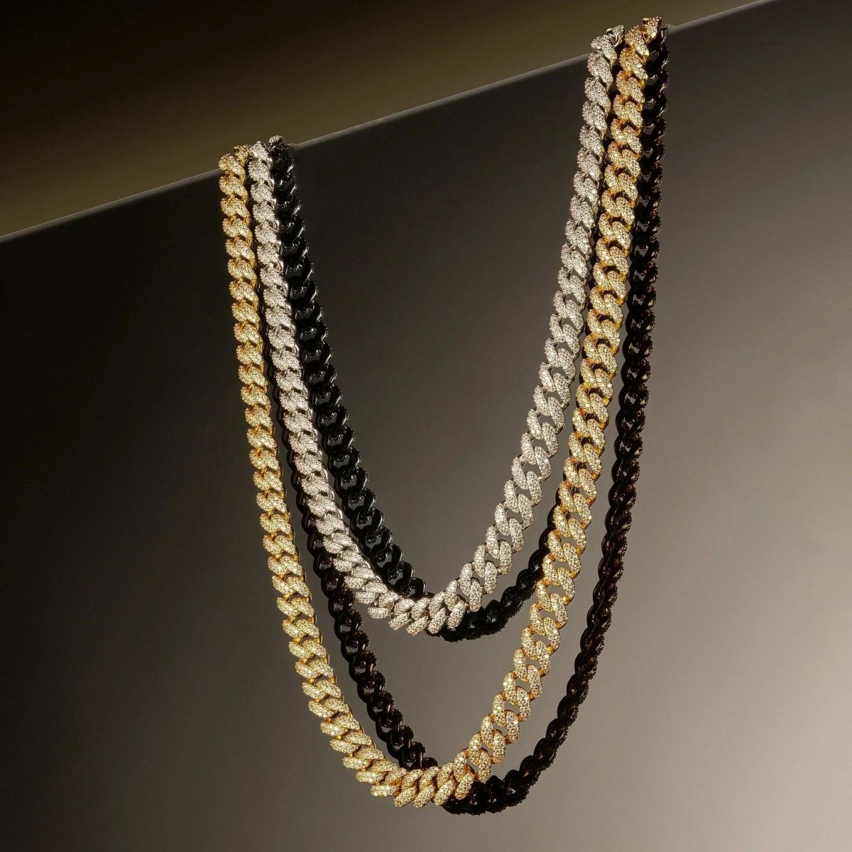 Pavé Cuban Chain (8mm) - Gold