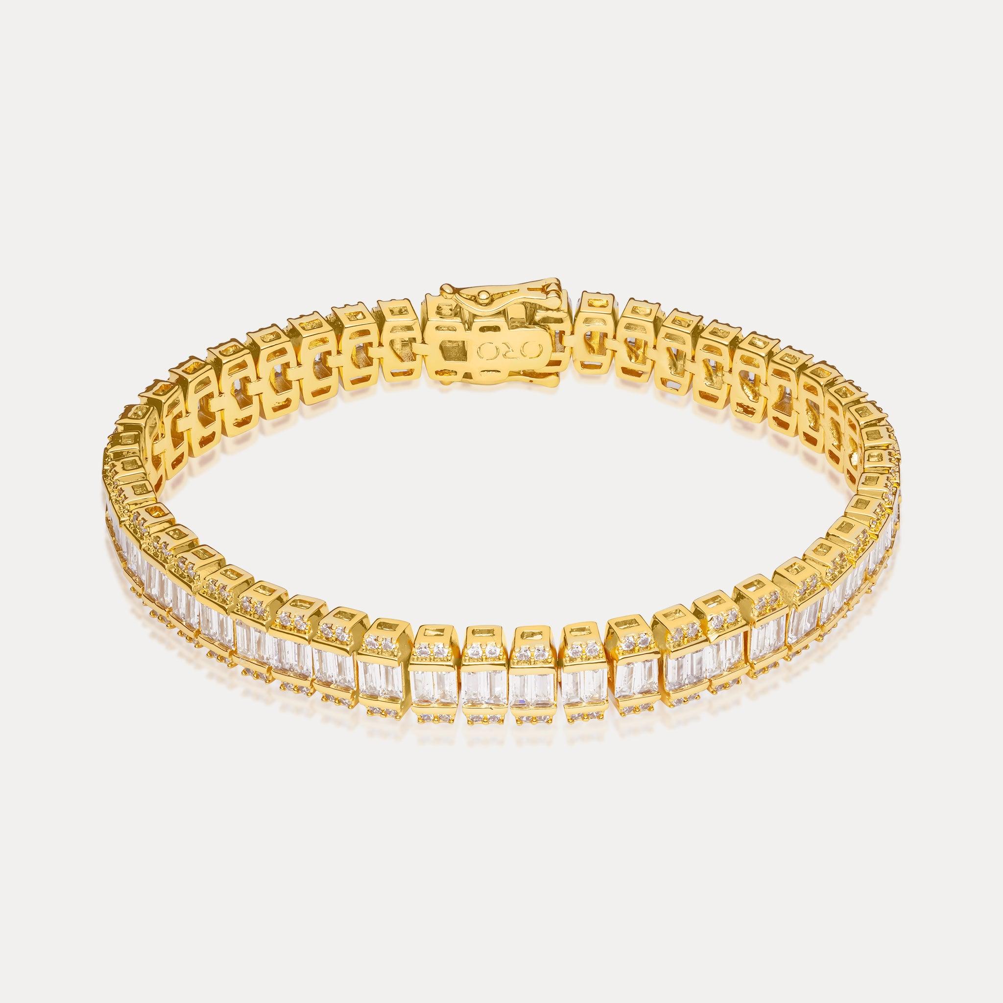 Prestige Baguette Bracelet - Gold - Hommes Oro