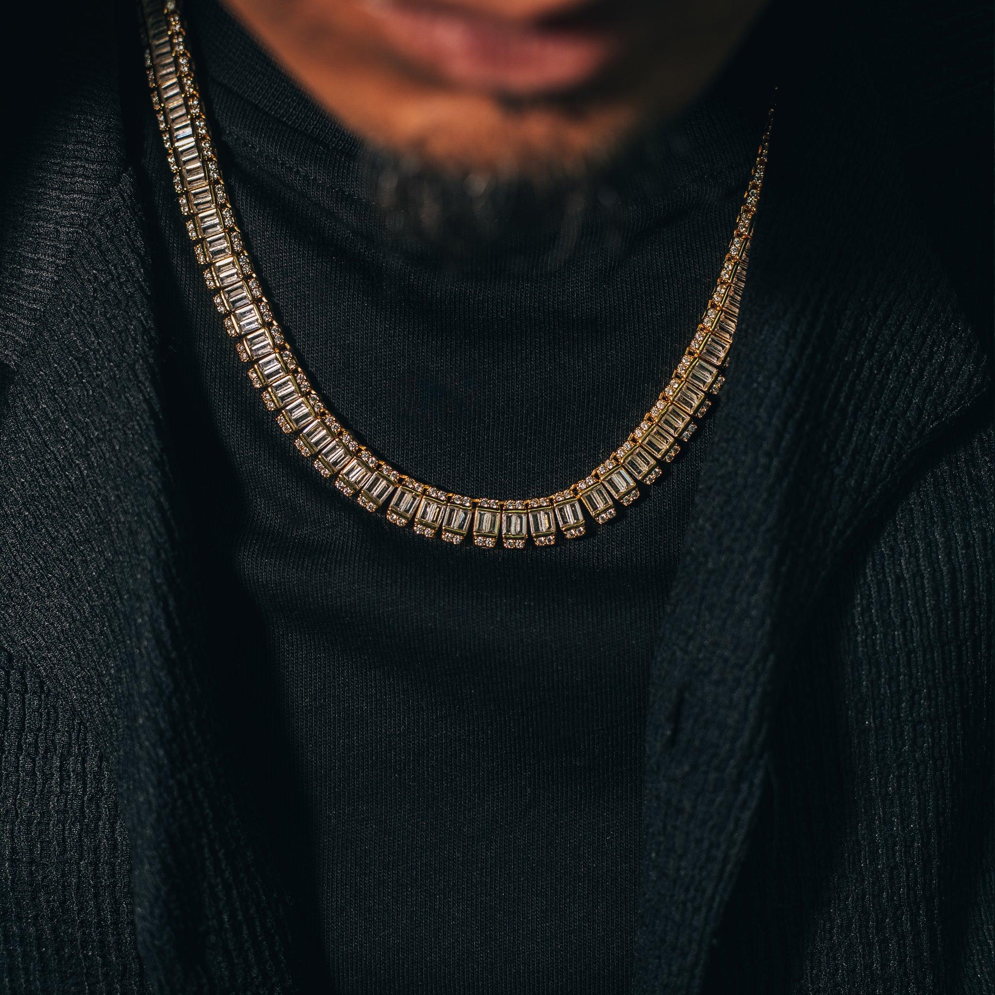 Prestige Baguette Chain - Gold - Hommes Oro