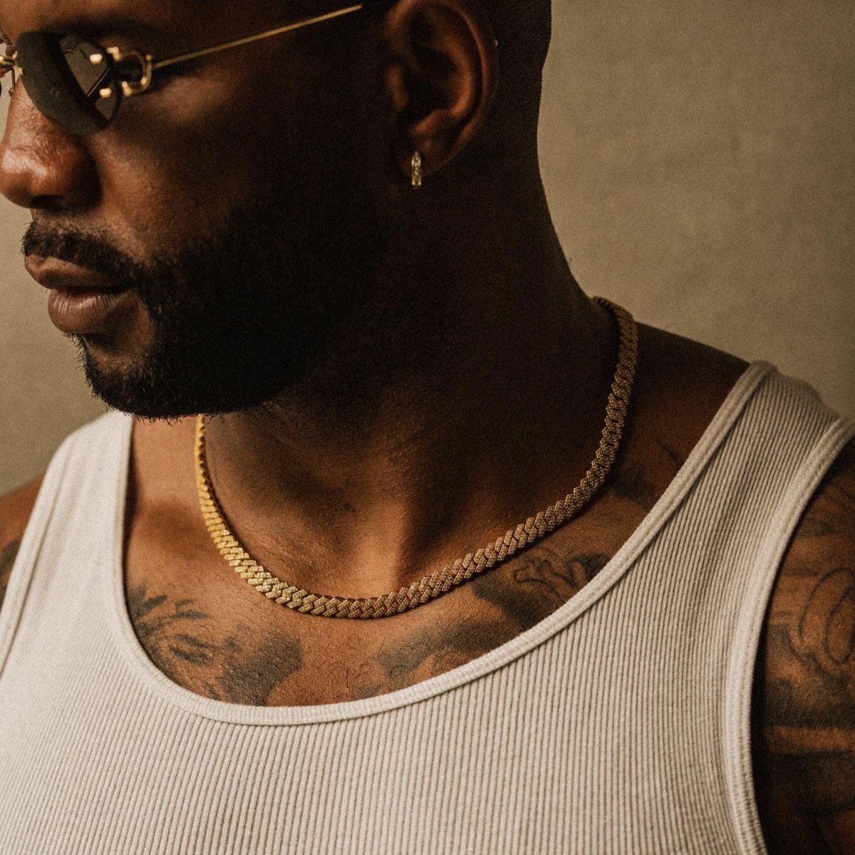 Prong Cuban Chain (8mm) - Gold