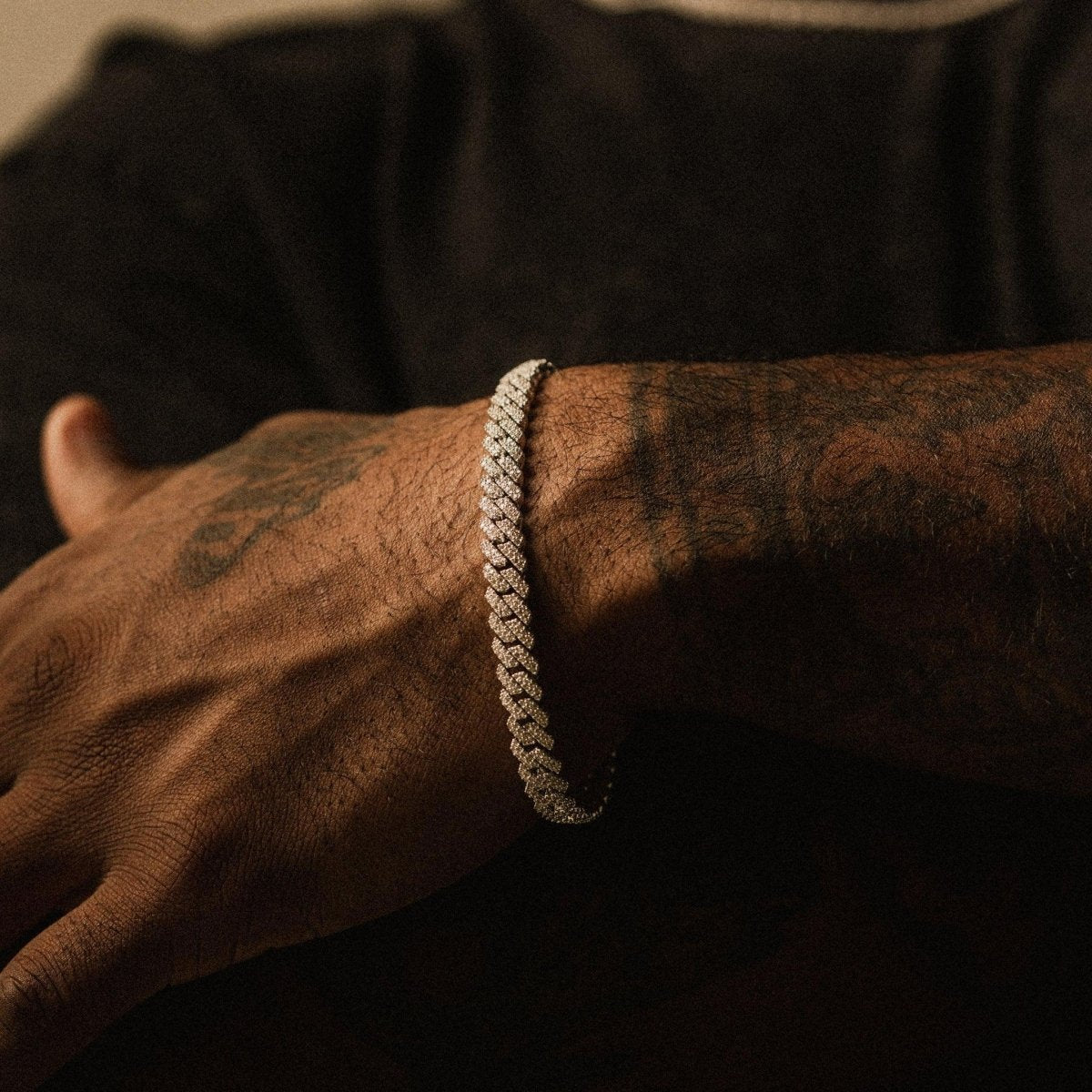 Prong Cuban Set (8mm) - Silver