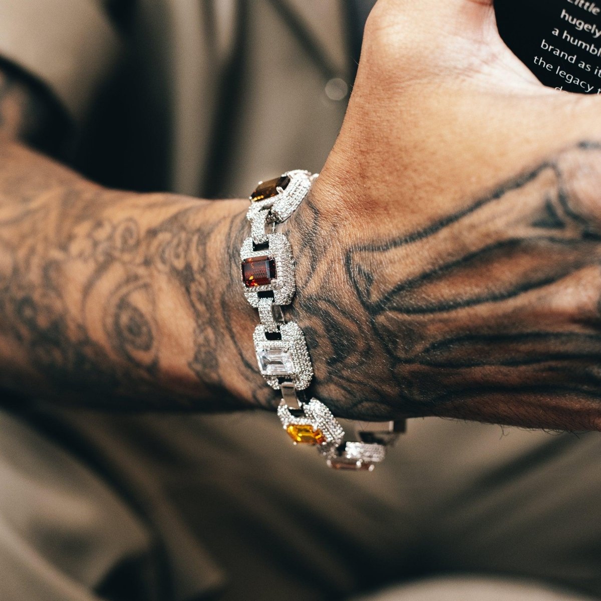 Riviera Gemstone Bracelet - Silver