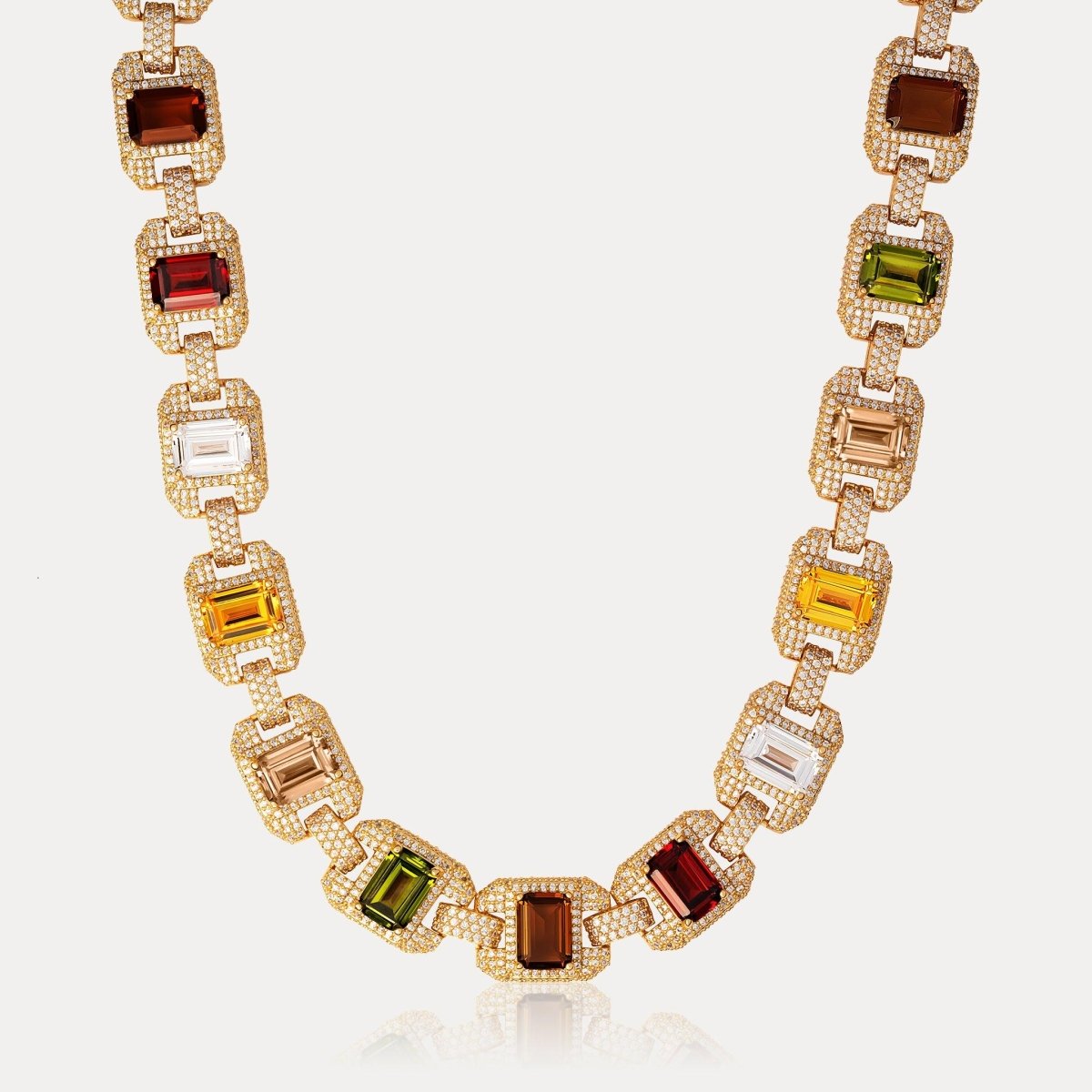 Riviera Gemstone Chain - Gold