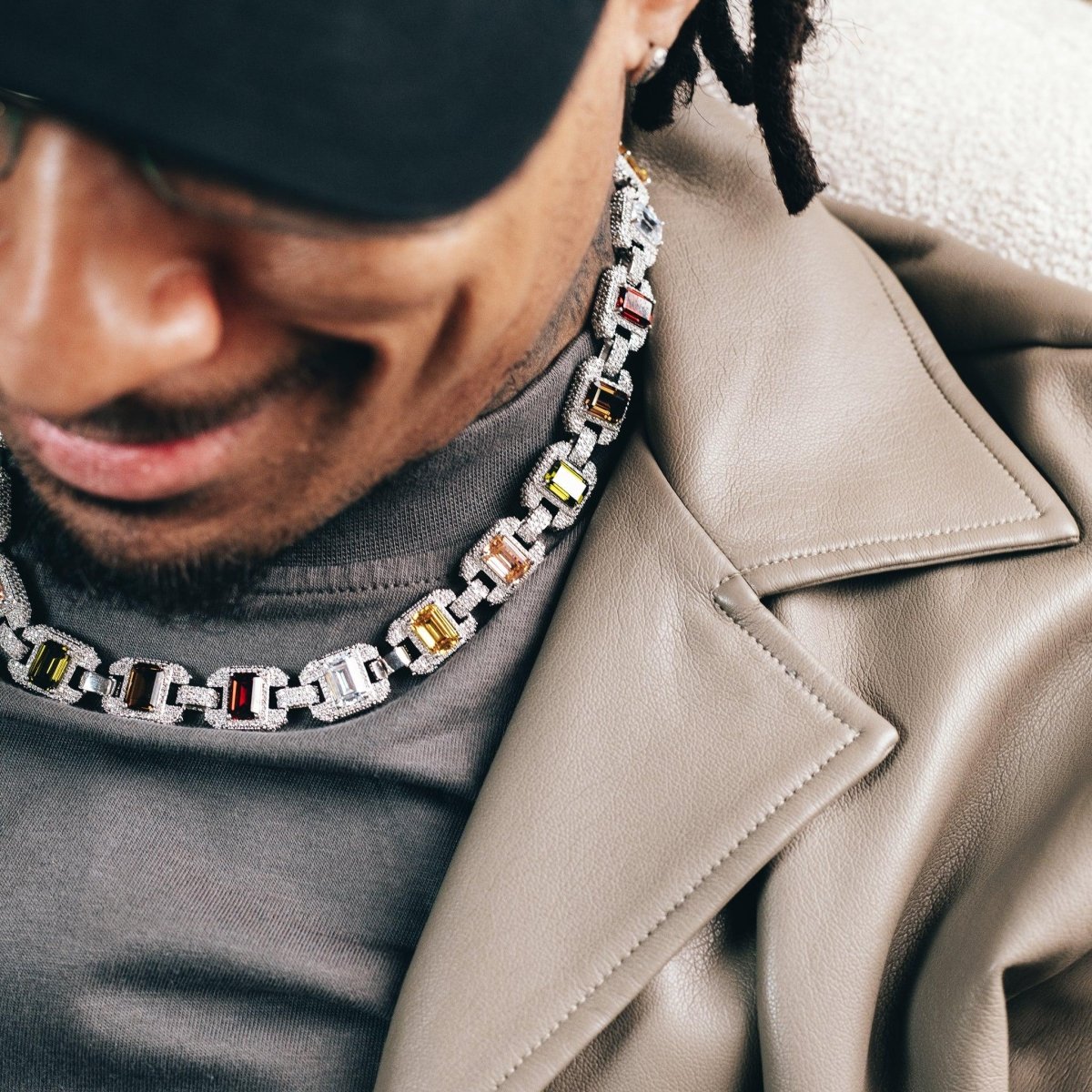 Riviera Gemstone Chain - Silver