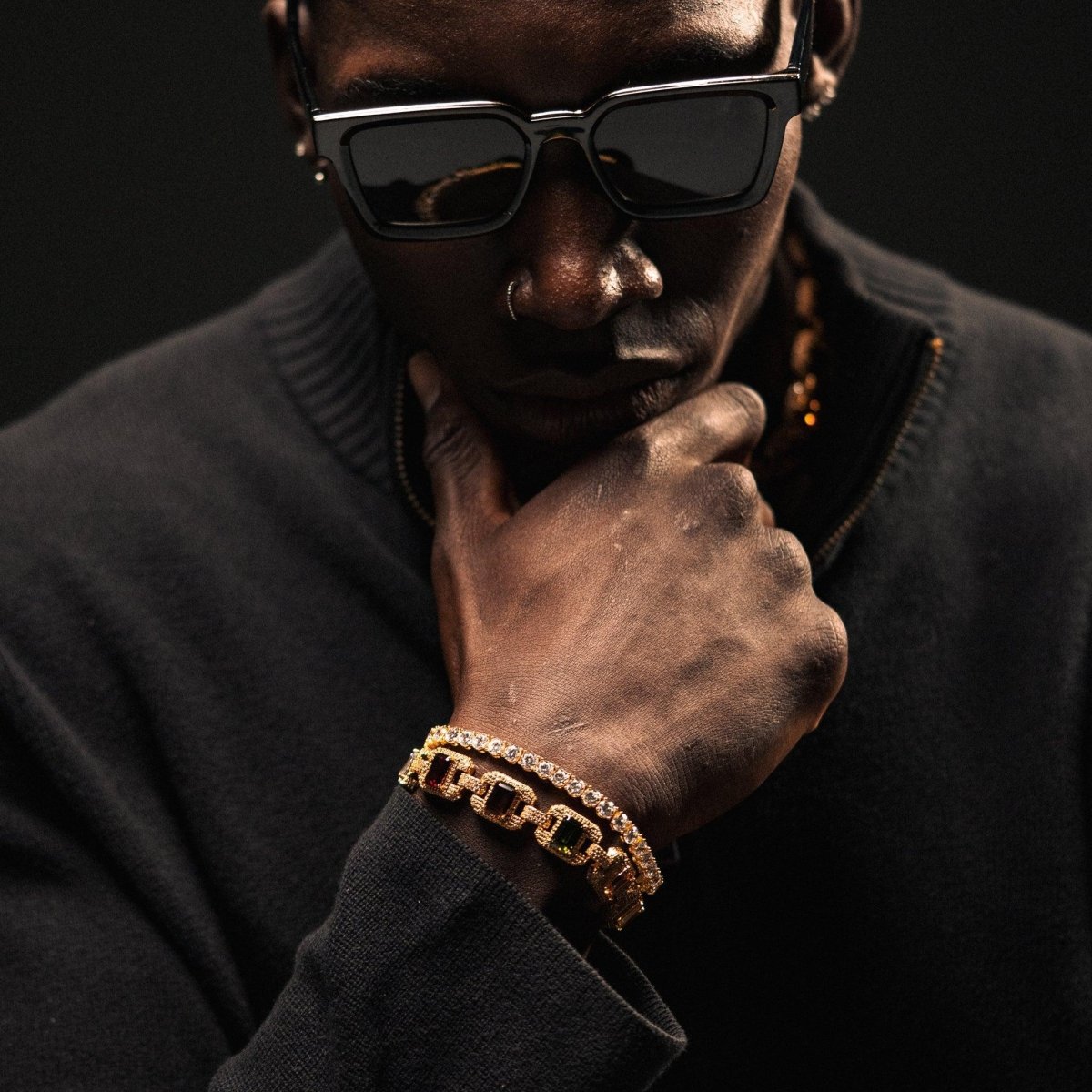 Riviera Gemstone Bracelet - Gold