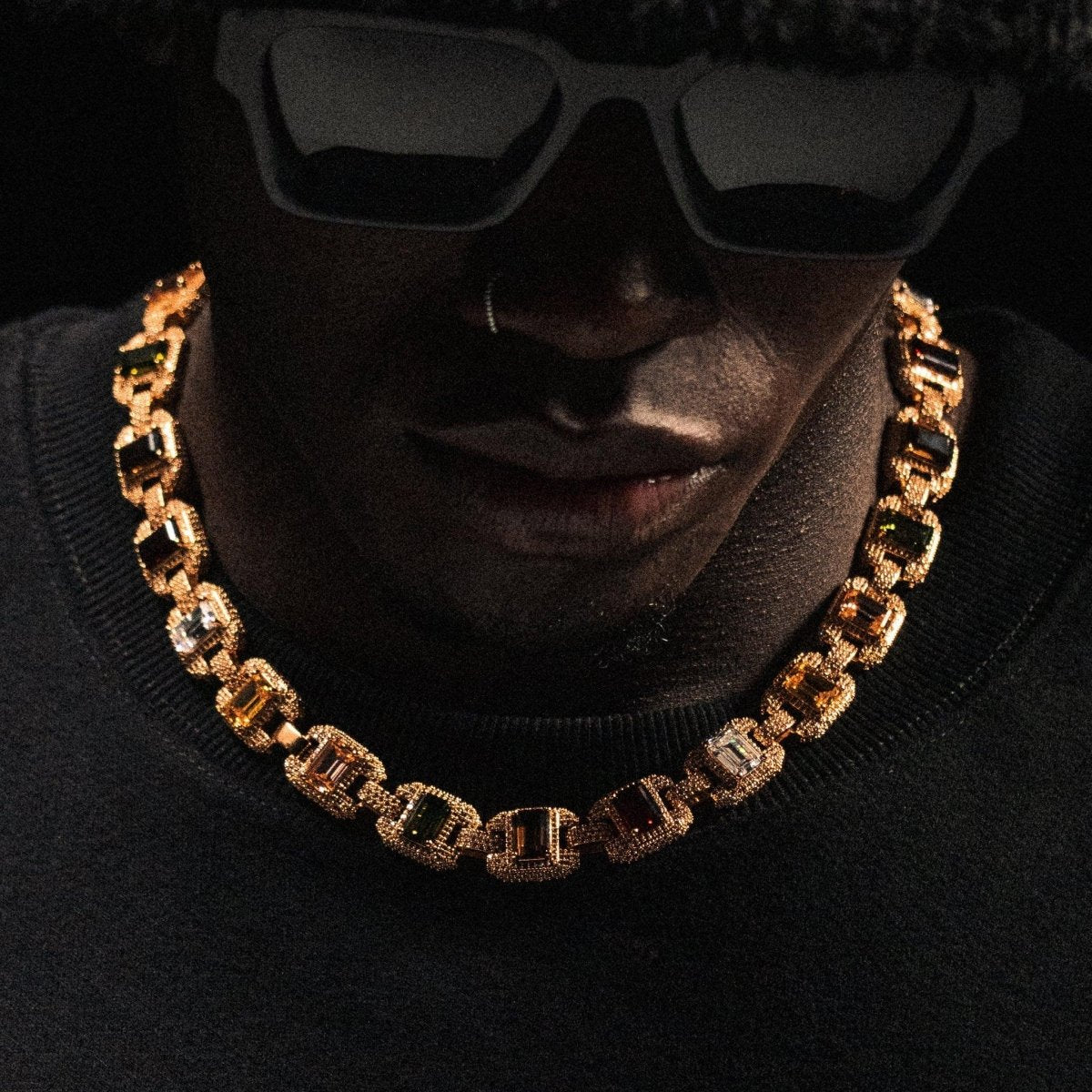 Riviera Gemstone Chain - Gold