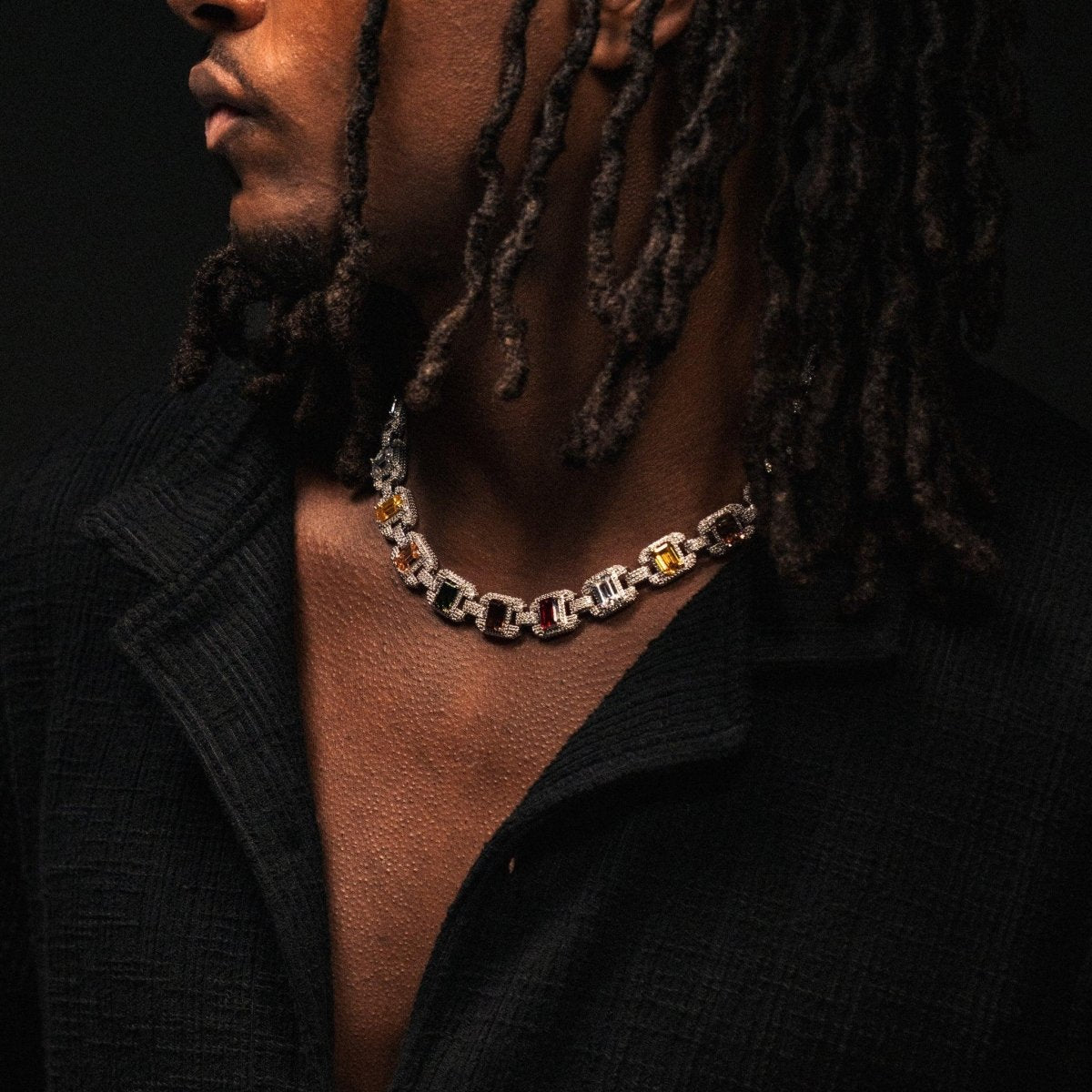 Riviera Gemstone Chain - Silver