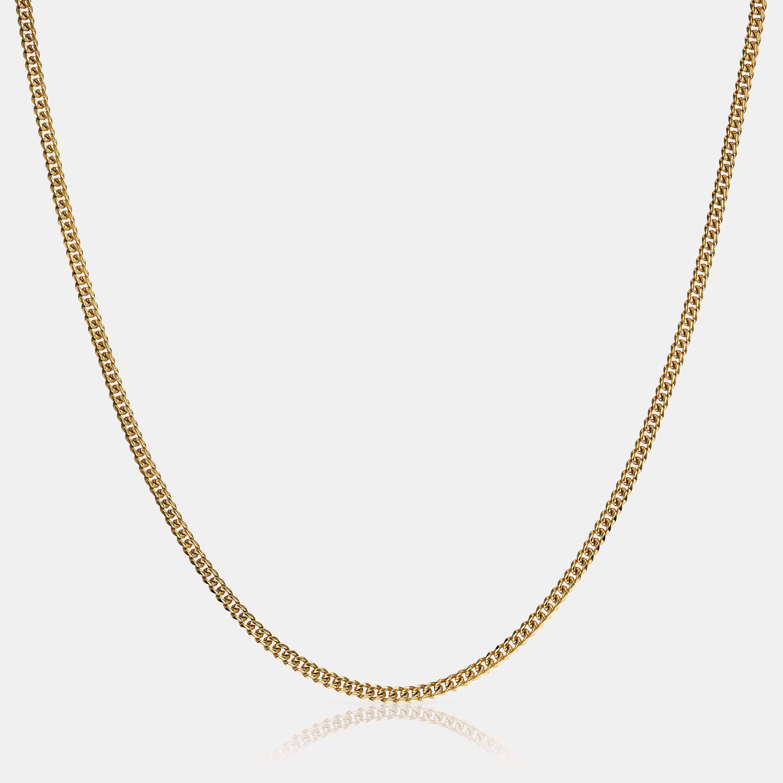 Cuban Link Chain (3mm) - Gold